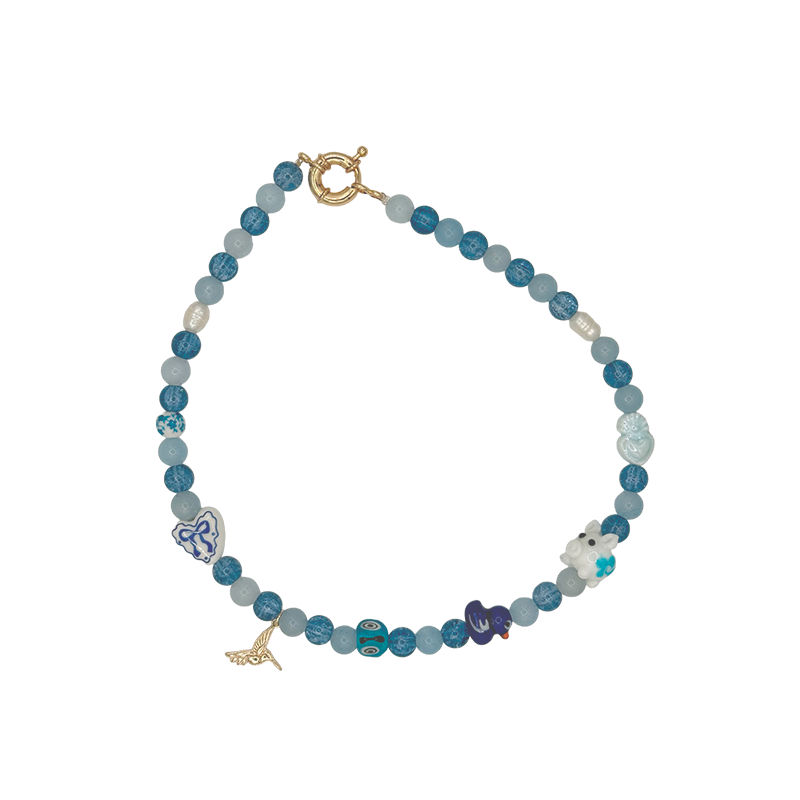 Cloudy Blue Handmade Necklace
