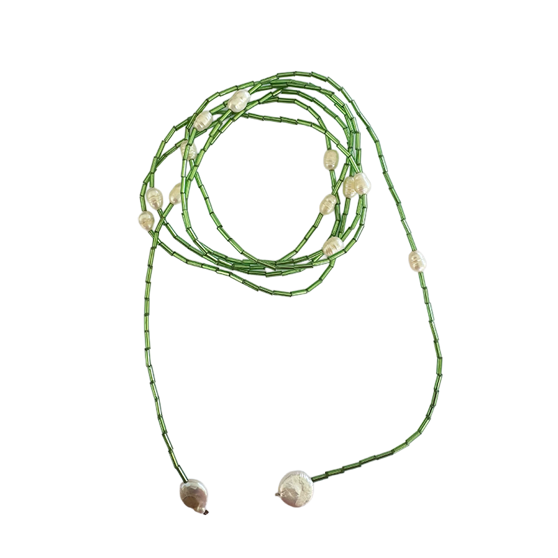 Green Pearl Handmade Necklace