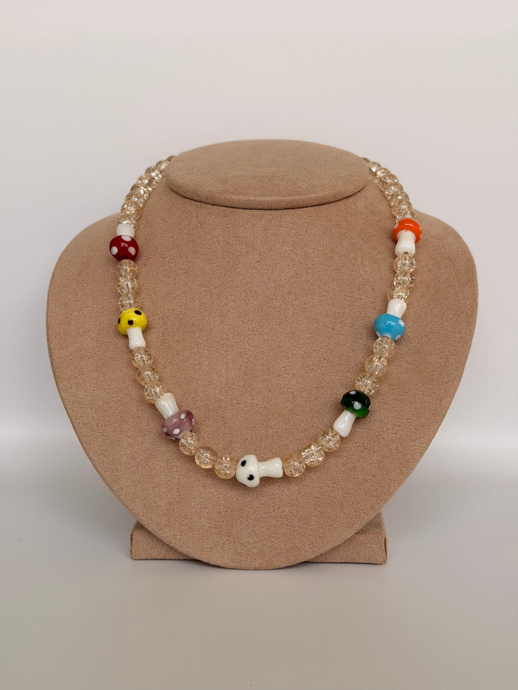 Mushroom Garden Handmade Necklace