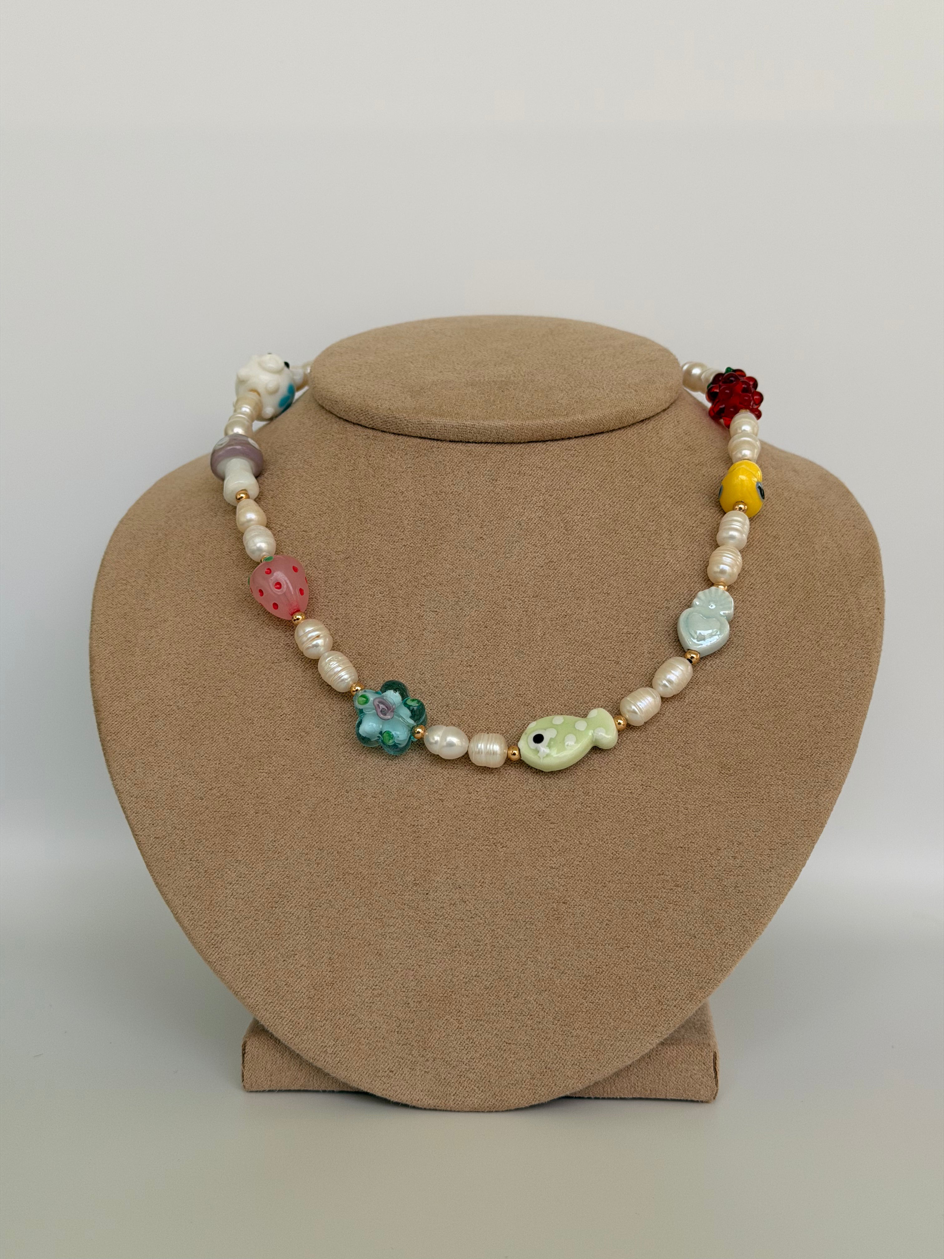 Kawaii Picnic Handmade Necklace