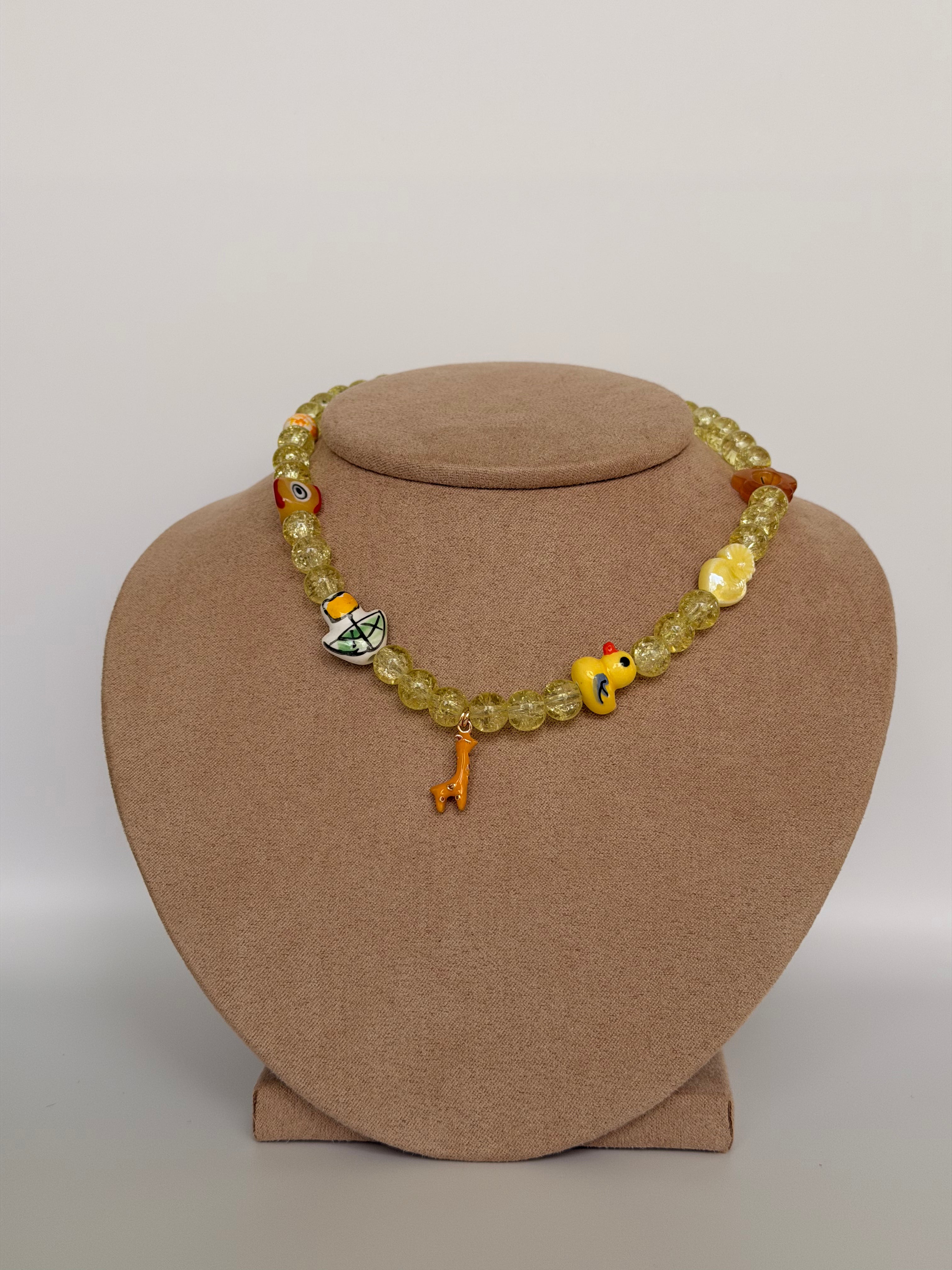 Lemon Drop Handmade Necklace