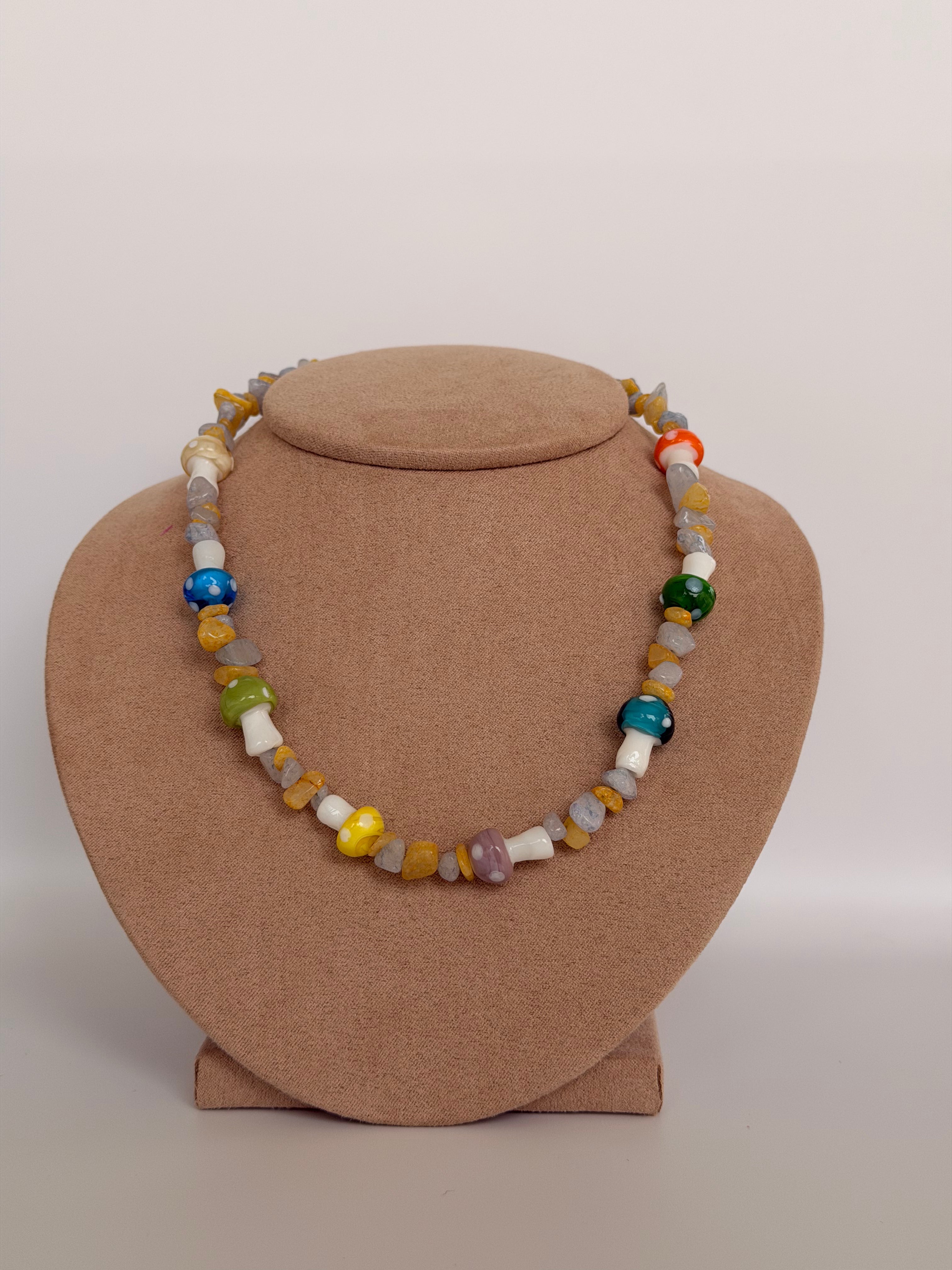 Mushroom Pop Handmade Necklace