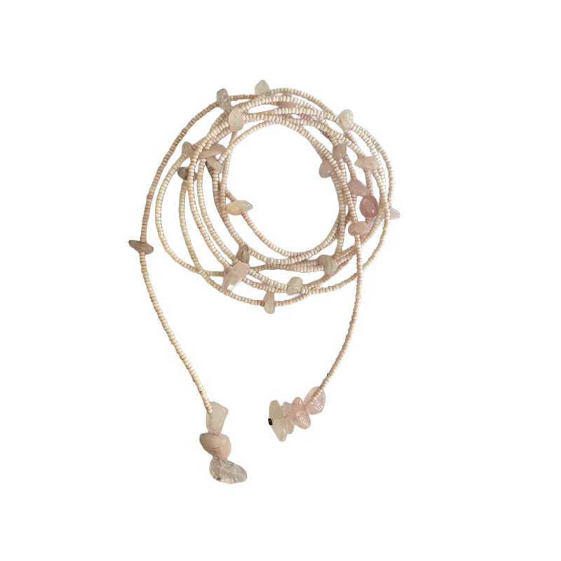 Pink Crystal Handmade Necklace